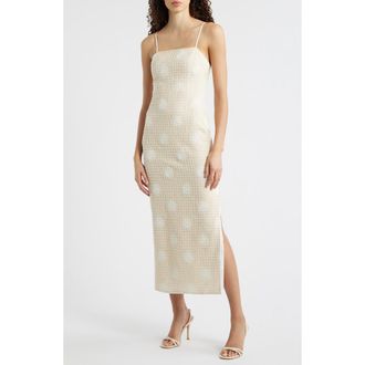 Vince Camuto Embroidered Sheath Dress in Natural at Nordstrom Rack, Size 10