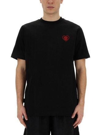 Family Fir$t Milano T-Shirt With Heart Embroidery