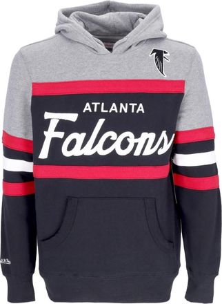 Mitchell & Ness Atlanta Falcons NFL Headcoach Hoodie Zwart - Heren - Hoodies - Zwart - S - Katoen - Hoodies & sweatvesten