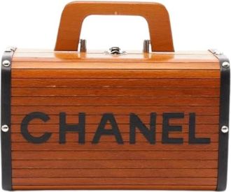 Chanel Pre-owned Vintage Handbag - Dames - Vintage Handtas - Bruin - ONE Size - Leer - Vintage