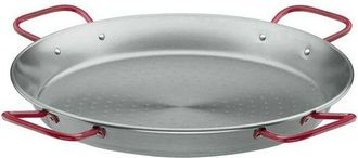 Lacor Padella classica in acciaio per paella Lacor 4 manici [115 cm - 120 porzioni]