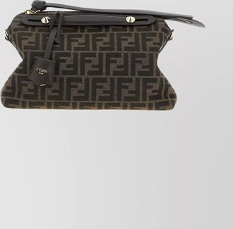 Fendi soft medium cross-body bag with leather accents