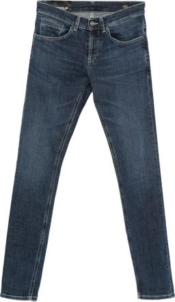 Dondup Blue Skinny Fit Faded Wash Jeans
