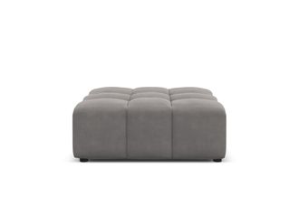 CXL by Christian Lacroix Puf de terciopelo gris claro