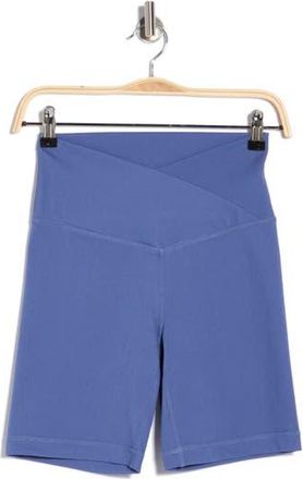 Yogalicious DENIM RIB CROSSOVER FRONT V WB in Dark Denim at Nordstrom Rack, Size X-Large