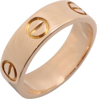Cartier Gold Pink Gold (18K) Band Ring (Pre-Owned)