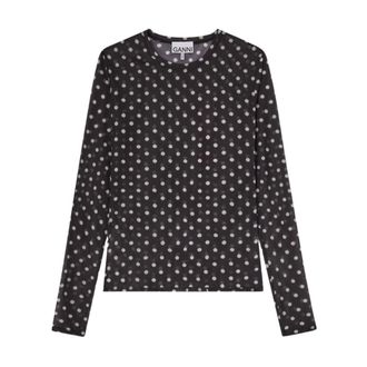 Ganni Donna, Top, Nero, XL, new