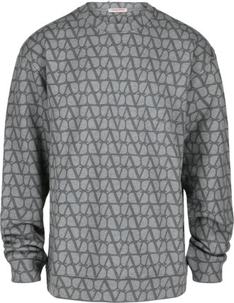 Valentino Toile Iconographe Print Crewneck Sweatshirt