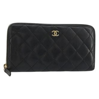Chanel Pre-owned Long Wallet - unisex - Chanel Vintage - Vintage Wallets - Black - ONE SIZE - Pre-owned