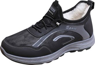 Generic Fur Lined Boots, Waterproof Outdoor Warm Booties Non Slip Soft Sole Warm Cotton Boots Comfortable Thickened Walking Shoe Wide Fit Fashion Casual Footw