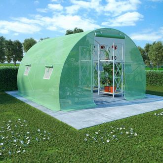 vidaXL Greenhouse 64.6 ft&sup2; 9.8x6.6x6.6, 48158