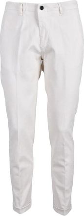 Laboratori Italiani Cream Slim-Fit Trousers with Tailored Silhouette and Minimalist Design