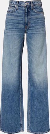 Slvrlake Denim Cassie faded wide-leg jeans