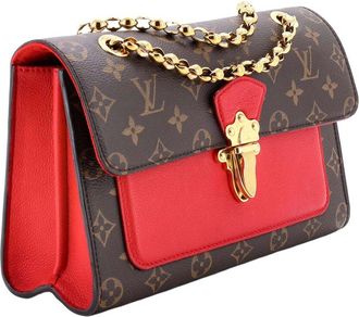 Louis Vuitton Red Monogram Canvas & Leather Victoire (Authentic Pre-Loved)