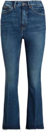 Polo Ralph Lauren Sharona Crop Flare Jeans - Dames - Flared Jeans - Blauw - W32 - Katoen - Jeans