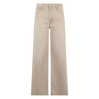Mother Wide Jeans, female, Beige, Size: W31 Wide jeans in cotton