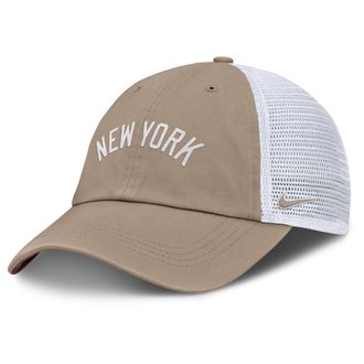 Nike New York Yankees Club Nike Womens MLB Trucker Adjustable Hat in Brown | NB030B2MNK-LJ5