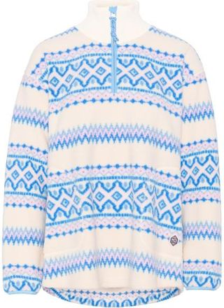 Kari Traa Ruthie Midlayer Half Zip Fleecepullover f&uuml;r Damen | blau/wei&szlig;