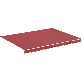 vidaXL Tela De Repuesto Para Toldo Rojo Burdeos 4x3 M Vidaxl