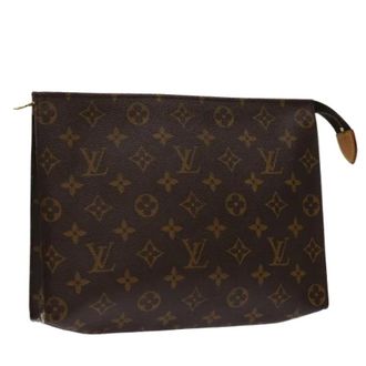 Louis Vuitton Pre-owned Canvas pouches - Dames - Pre-owned - Bruin - Maat: ONE Size Leer