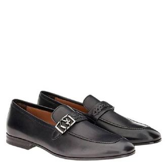 Ferragamo Nairobi SF Ornament Leather Mocassins, Size 9 EE