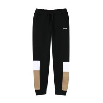 HUGO BOSS Kids Cuffed Joggers in Black - male - Boss - Sweatpants - Multicolor - 4 Y - Kids