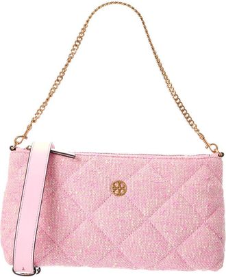 Tory Burch Willa Tweed Zip Shoulder Bag