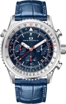Oceanaut Flight Chronograph Quartz Blue Dial Mens Watch OC0130