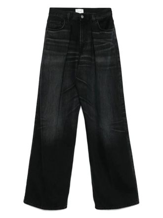 Haikure Candy geplooide jeans - L0854 BLACK TENCEL