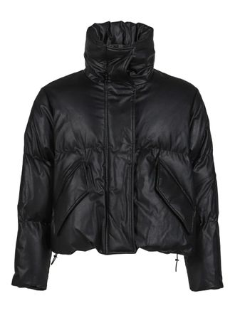 Maison Margiela puffer jacket - women - Polyurethane/Polyamide/Viscose/Duck Down/Duck Feathers/Cotton - S - Black