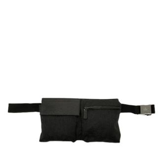 Gucci Pre-owned Double Pocket Belt Bag - Dames - Pre-owned - Zwart - Maat: ONE Size Leer
