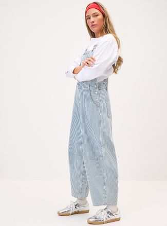 Twik Womens Barrel-leg overalls