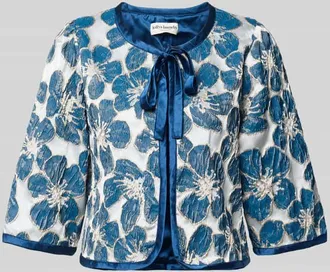 Lollys Laundry Jacke mit Schn&uuml;rung Modell Trine in Blau, Gr&ouml;&szlig;e XL