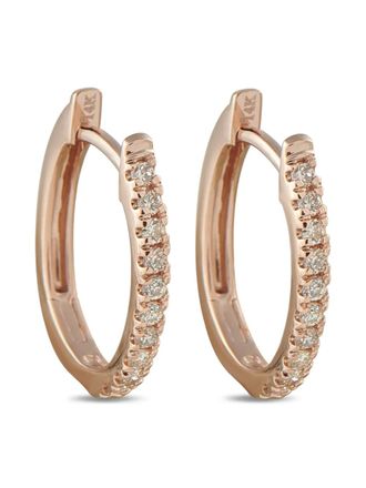 Luxury Bazaar Oorringen met diamant - Roze