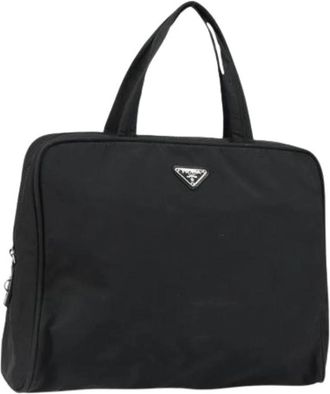 Prada Pre-owned Nylon Tas - Dames - Vintage Handtas - Zwart - ONE Size - Nylon - Vintage