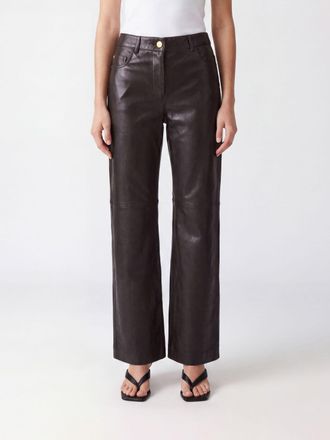 Max Mara Pants Woman color Brown