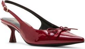 Madden Girl Vogue Pointed Toe Slingback Pump in Dark Cherry Patent at Nordstrom Rack, Size 9.5