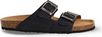 TruClothing Leather Slip-On Footbed Slipper Sandals
