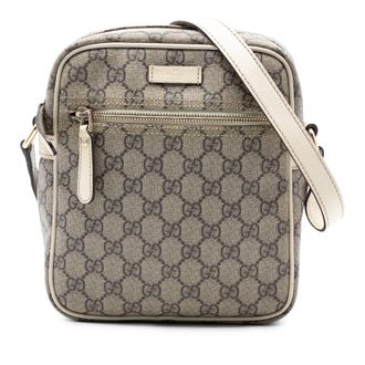 Gucci Pre-owned Womens Gg Supreme Crossbody - Tan Textile - One Size