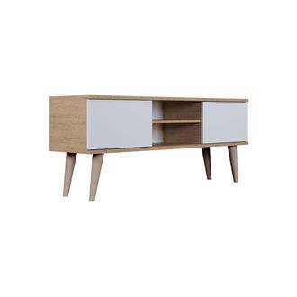 Les Tendances Mueble Tv 120 Cm Toronto - Blanco Y Madera