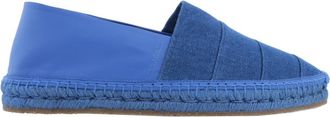 Ferragamo Denim Canvas and Leather Espadrilles, Size 9