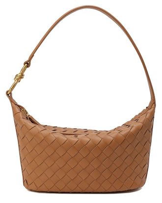 Tiffany & Fred Woven Leather Hobo Shoulder Bag