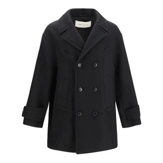 Ami Abrigo de pa&ntilde;o cruzado - Coats - Hombre - Negro - M