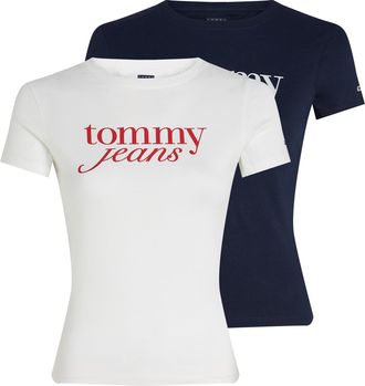 Tommy Jeans T-Shirt »TJW 2PACK ESSENTIAL LOGO TEE« Packung, 2 Stk. tlg. mit Logodruck