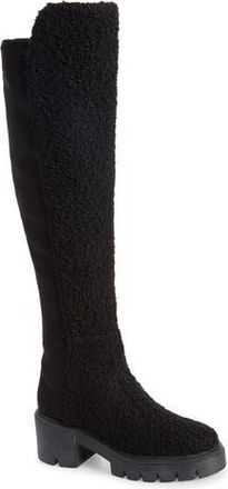 Stuart Weitzman Faux Shearling 50/50 Soho Boot in Black at Nordstrom Rack, Size 7.5