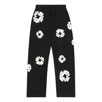 Denim Tears Cotton Wreath Baggy Sweatpants Black SS25BAS11402048