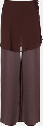 CHRISTOPHER ESBER Sheer silk wide-leg pants