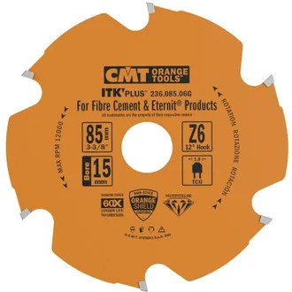 CMT 236.085.06g Sierra Circular Para Mat. Abrasivos Dp D=85x1,8/1,4x15 Z6 Tcg