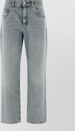 Brunello Cucinelli retro style jeans belt loops five pockets