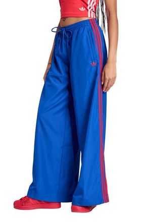 adidas Originals Firebird Adilenium Oversize Track Pants in Collegiate Royal/White at Nordstrom, Size Xx-Small